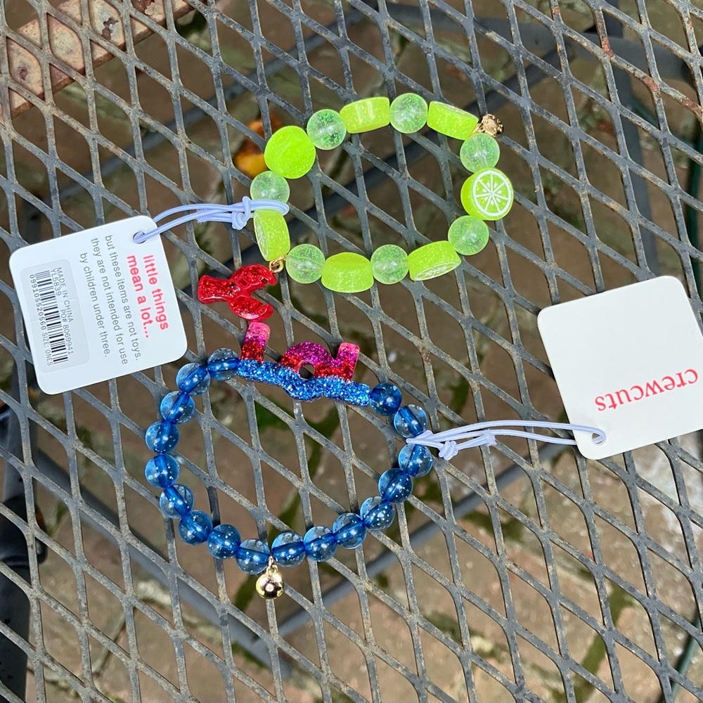 J. Crew Crewcuts lot of two girls bracelets. New with tags.